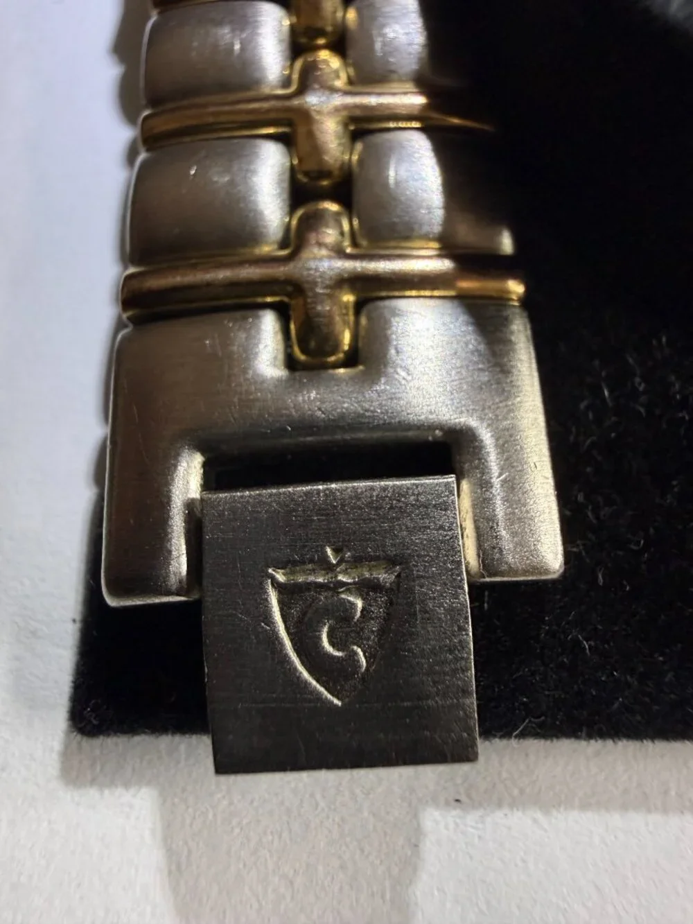 Vintage Croton Quartz Miyota 23K Gold Plated watch Silver/Gold Tone - Mens Works